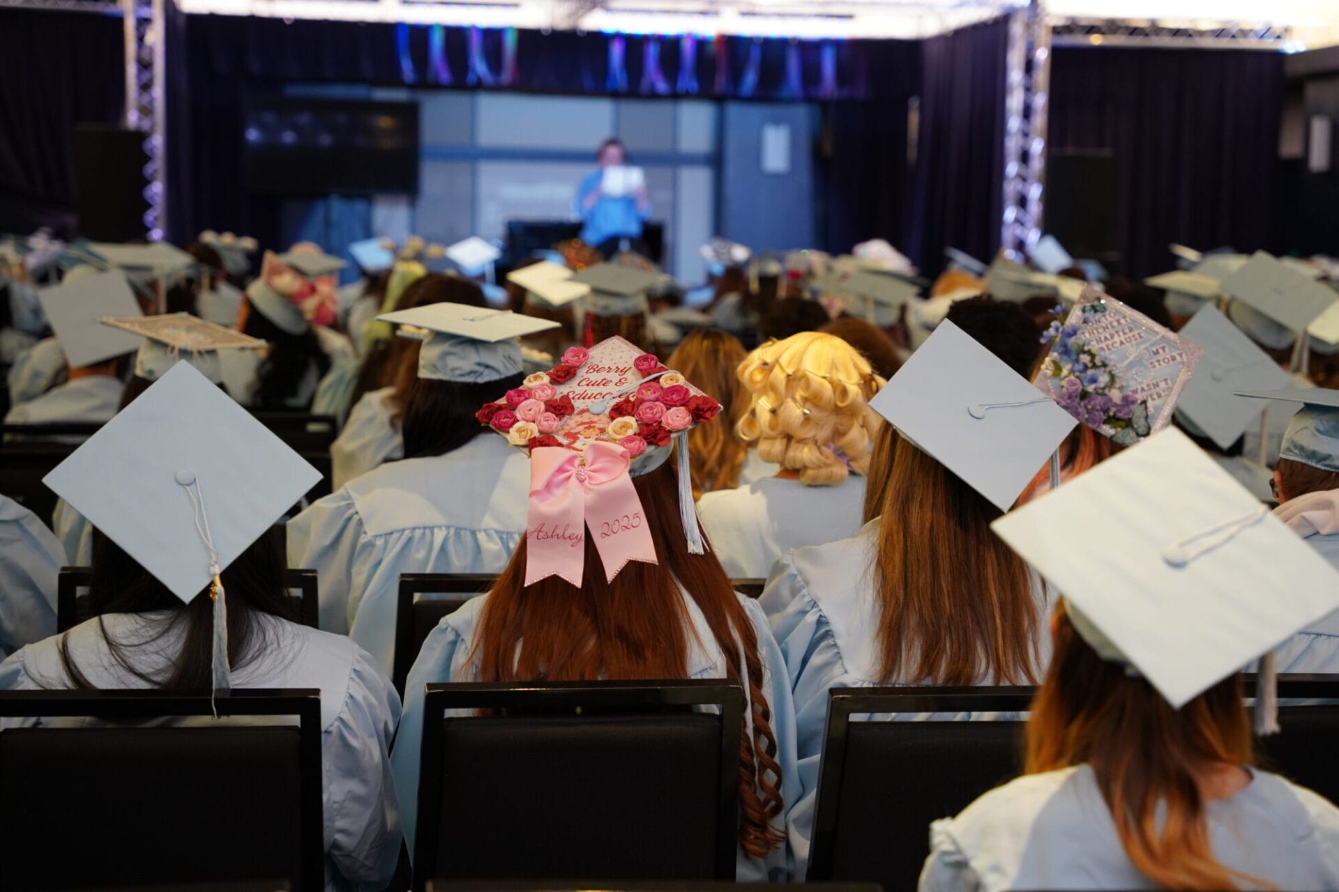 students at the graduation