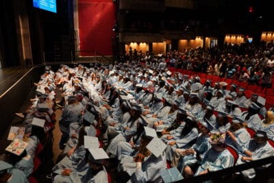 people at the graduation event