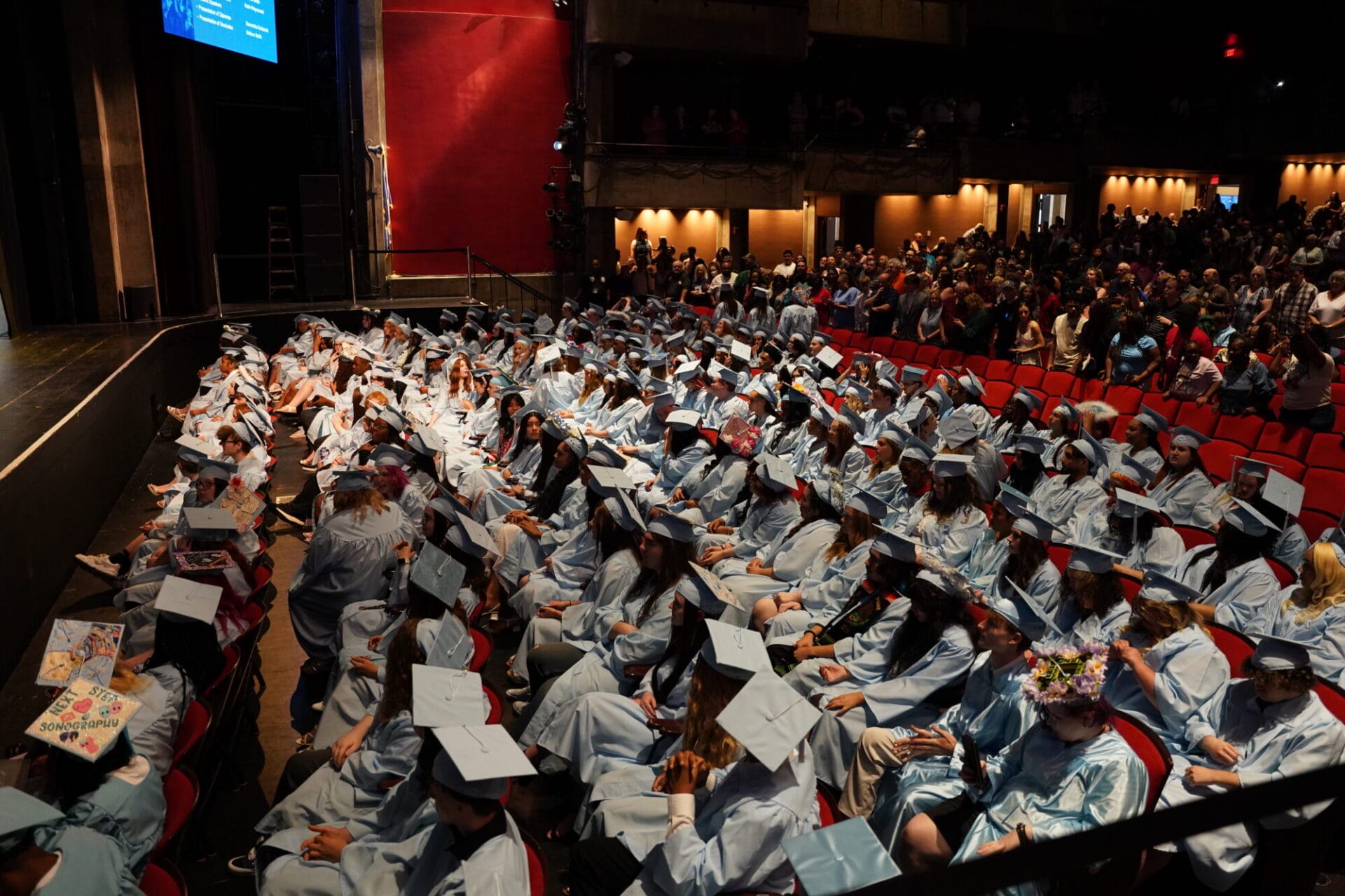 people at the graduation event